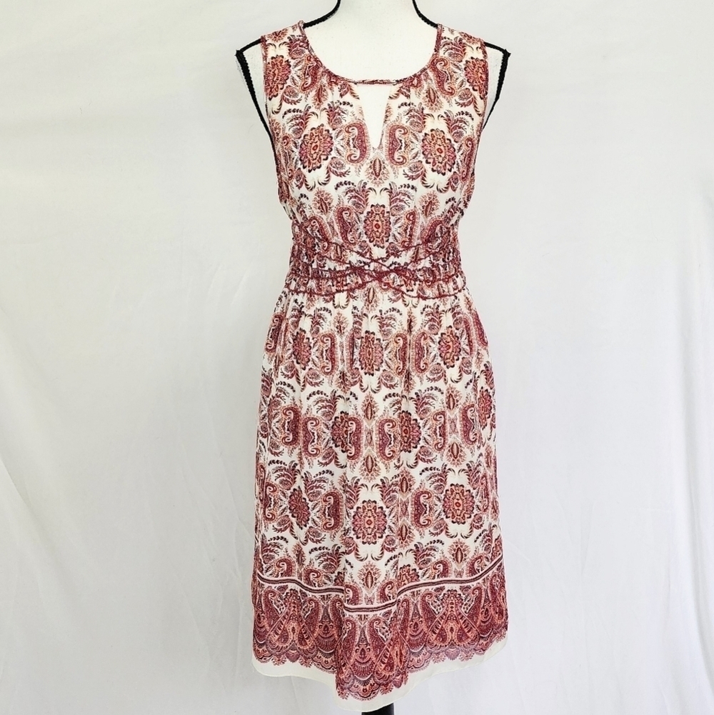 Sophie Max Paisley Print Sleeveless Summer Dress